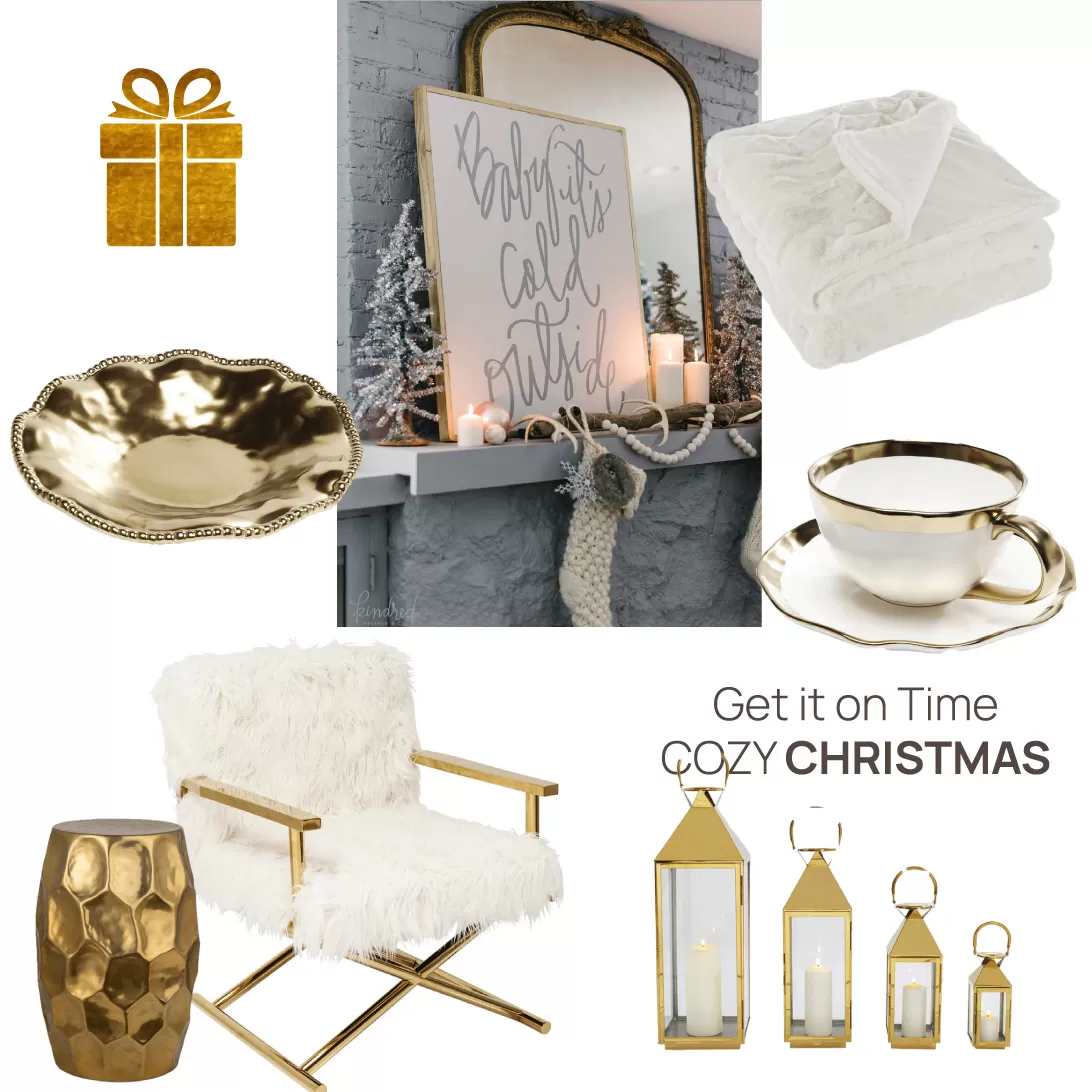 Cozy Christmas White Gold