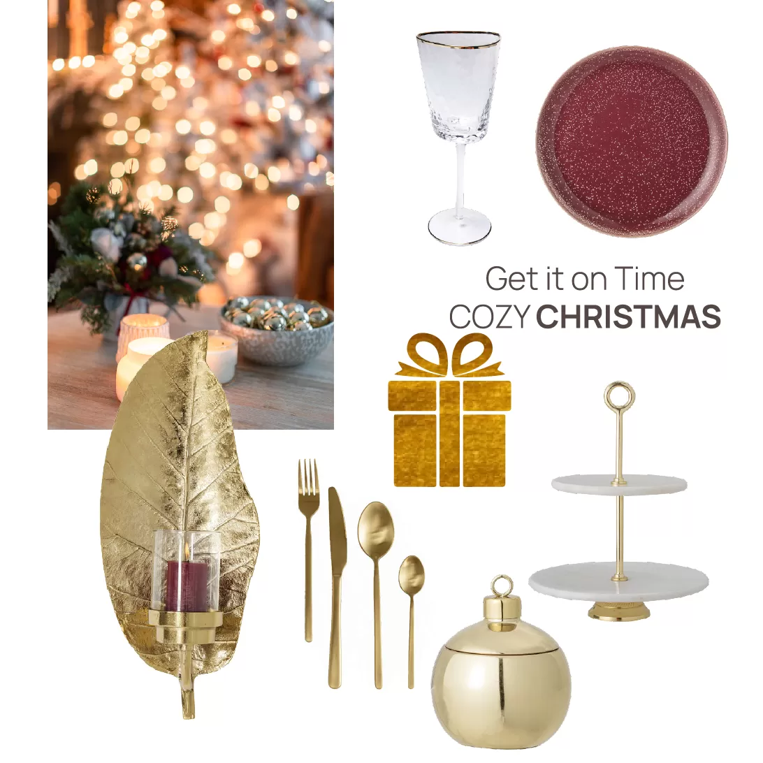 Cozy Christmas Gold dining