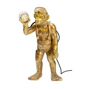 Επιτραπέζιο Φωτιστικό Μαϊμού Δύτης Χρυσό-Μπρονζέ 31 εκ.