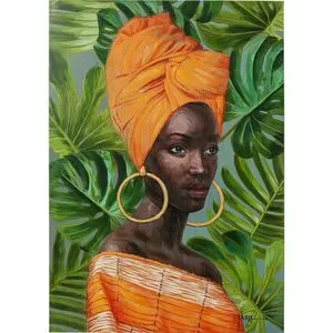 Πίνακας Σε Καμβά Αφρικανή Γυναίκα