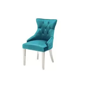 Καρέκλα Με Λαβή Castle Ανοιχτό Μπλε-Ασημί