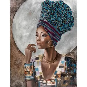 Πίνακας Σε Καμβά Όμορφη Γυναίκα Με Τουρμπάνι