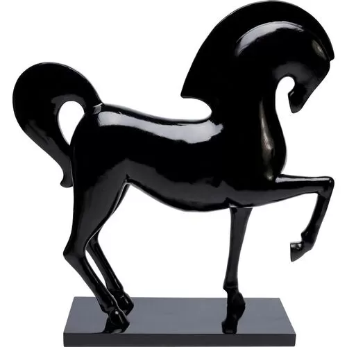 Διακοσμητικό Δαπέδου Περήφανο Άλογο Μαύρο 58.5 εκ. (PL)