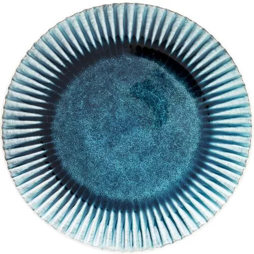 Πιάτο Mustique Rim Μπλε Κεραμικό Ø29 εκ.