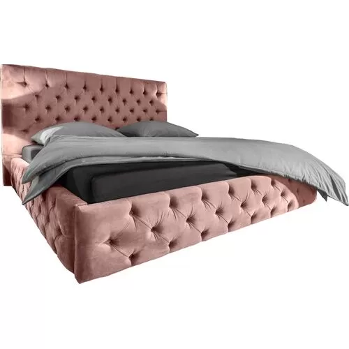 Κρεβάτι Paris Ροζ 160x200x138 εκ.