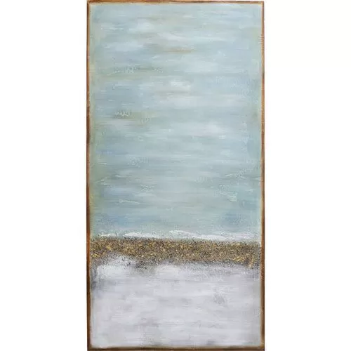 Πίνακας Σε Καμβά Abstract Horizon Μπλε-Καφέ 100x200 εκ.