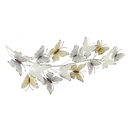 Διακοσμητικό Τοίχου Πεταλούδες Mariposa Πολύχρωμο 30x6x81 εκ.