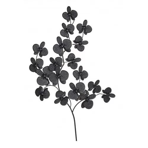 Διακοσμητικό Τοίχου Rushil Λουλούδια Μαύρα