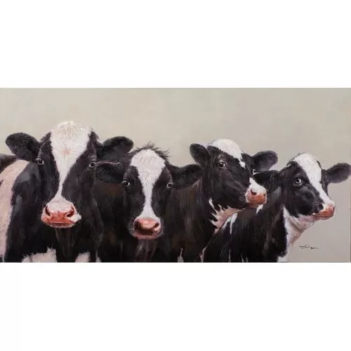 Πίνακας Σε Καμβά Περίεργες Αγελάδες