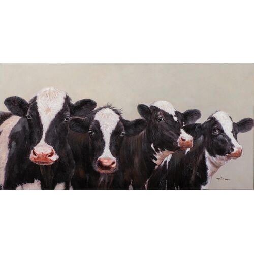 Πίνακας Σε Καμβά Περίεργες Αγελάδες