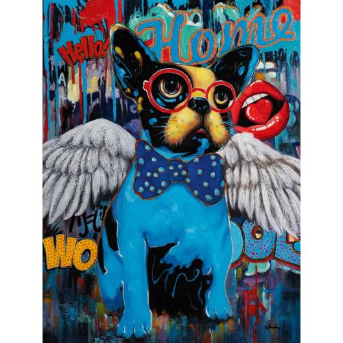 Πίνακας Σε Καμβά Pop Art Σκύλος
