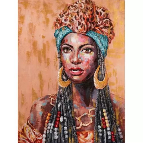 Πίνακας Σε Καμβά Όμορφη Αφρικανή