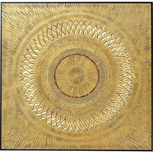 Διακοσμητικό Τοίχου Γεωμετρικός Κύκλος Τέχνης Χρυσός