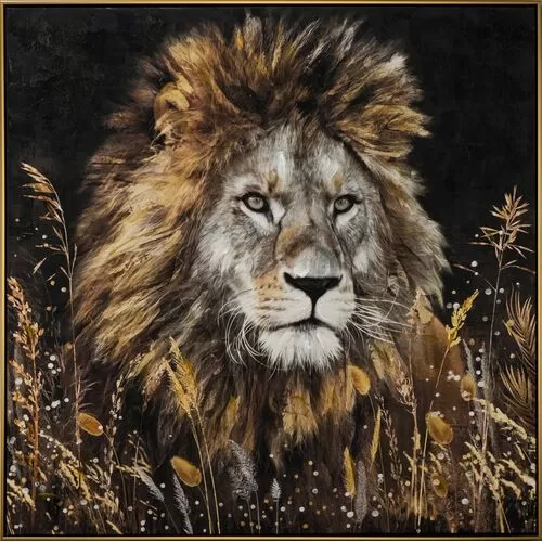 Πίνακας Σε Καμβά Βασιλιάς Των Λιονταριών II