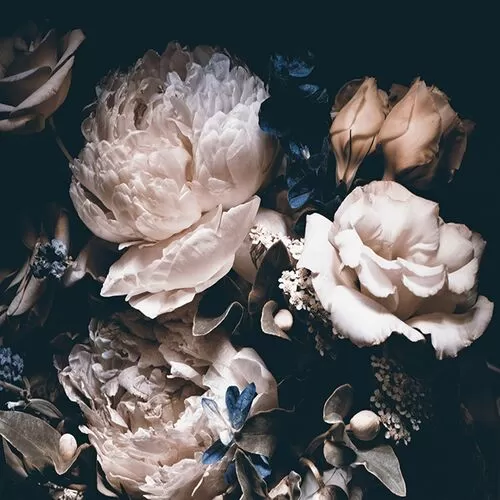 Πίνακας Γυάλινος Όμορφο Μπουκέτο Λουλουδιών IV