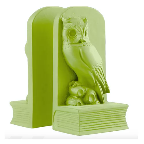 Βιβλιοστάτες Owl (Σετ 2) Lime