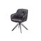Περιστρεφόμενη Καρέκλα Euphoria Σκούρο Γκρι-Μαύρο 59x60x82 εκ.