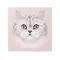 Πίνακας Γυάλινος Γάτα 60x60εκ.