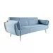 Καναπές Κρεβάτι Divani II Γαλάζιο 180x110 εκ.