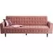 Καναπές-Κρεβάτι Milchbar Ροζ 220x83 εκ.